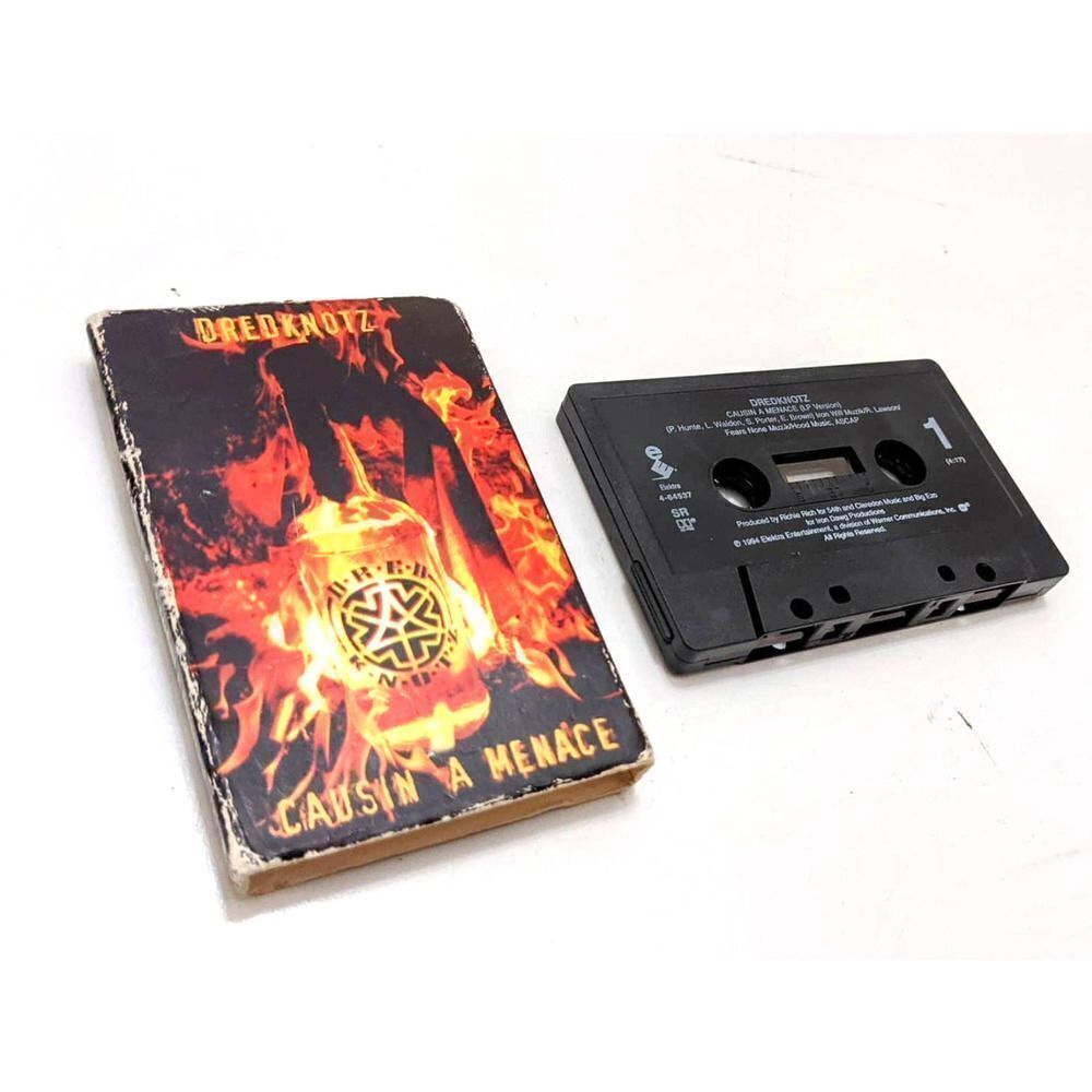 DREDKNOTZ Causin a Menace Cassette Tape Metal Vintage 1994 Elektra‎